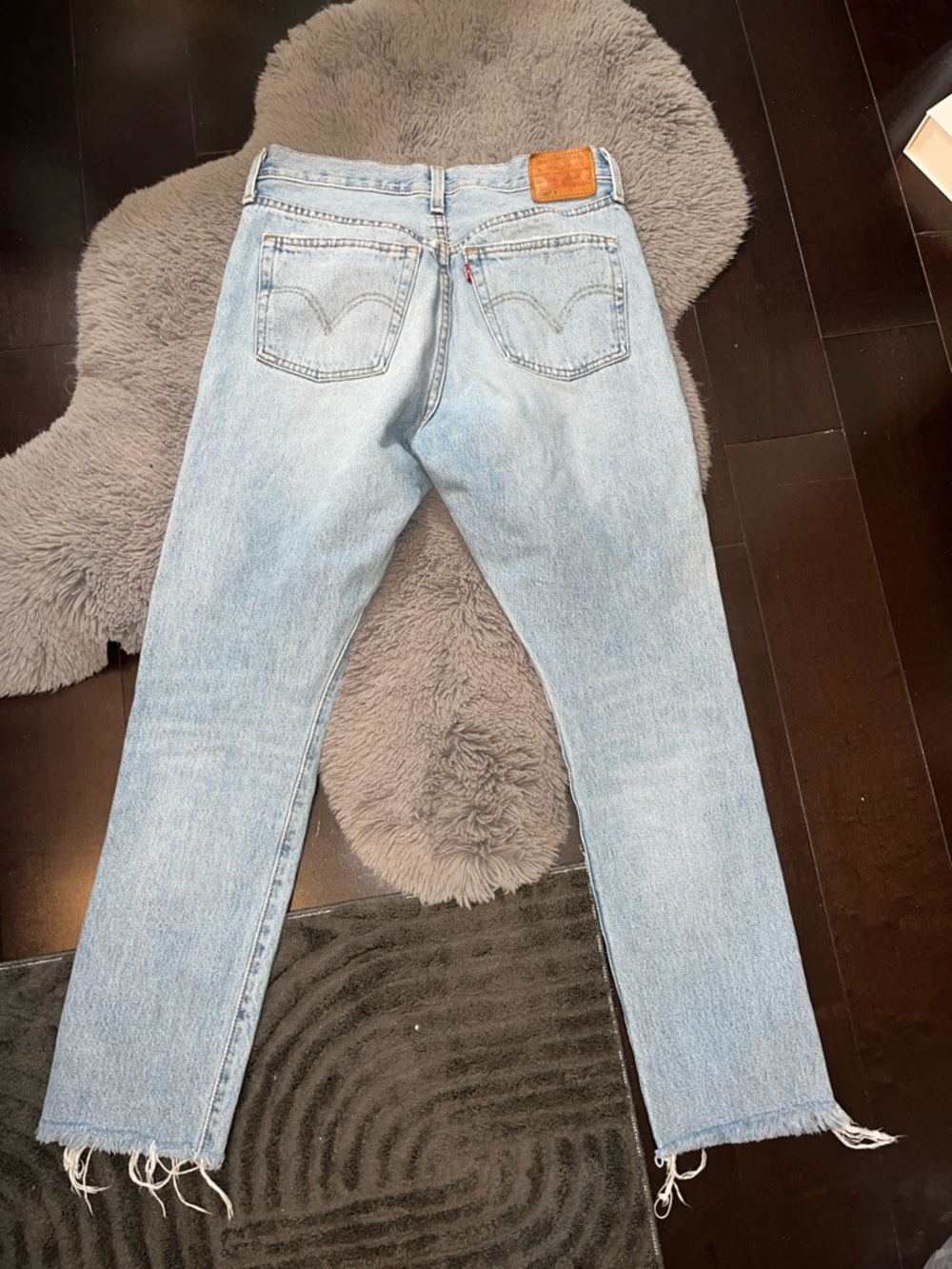 Levi's Light Blue Women's Straight Leg Jeans - Picture 4 of 8